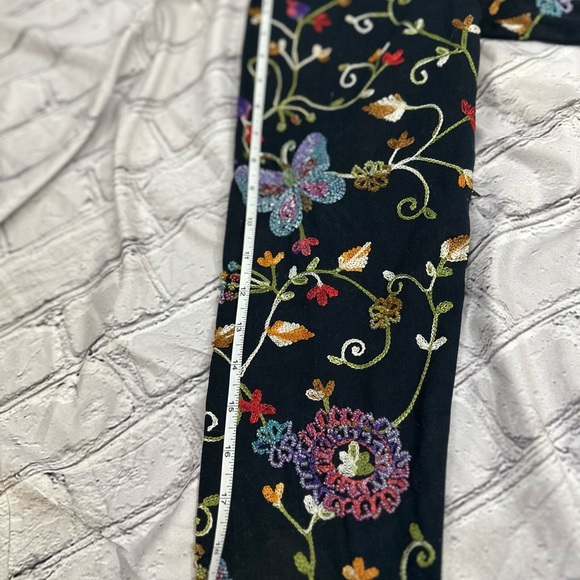 The Quacker Factory Embroidered Floral & Butterfly Jacket — Women’s Size S - Picture 10 of 13
